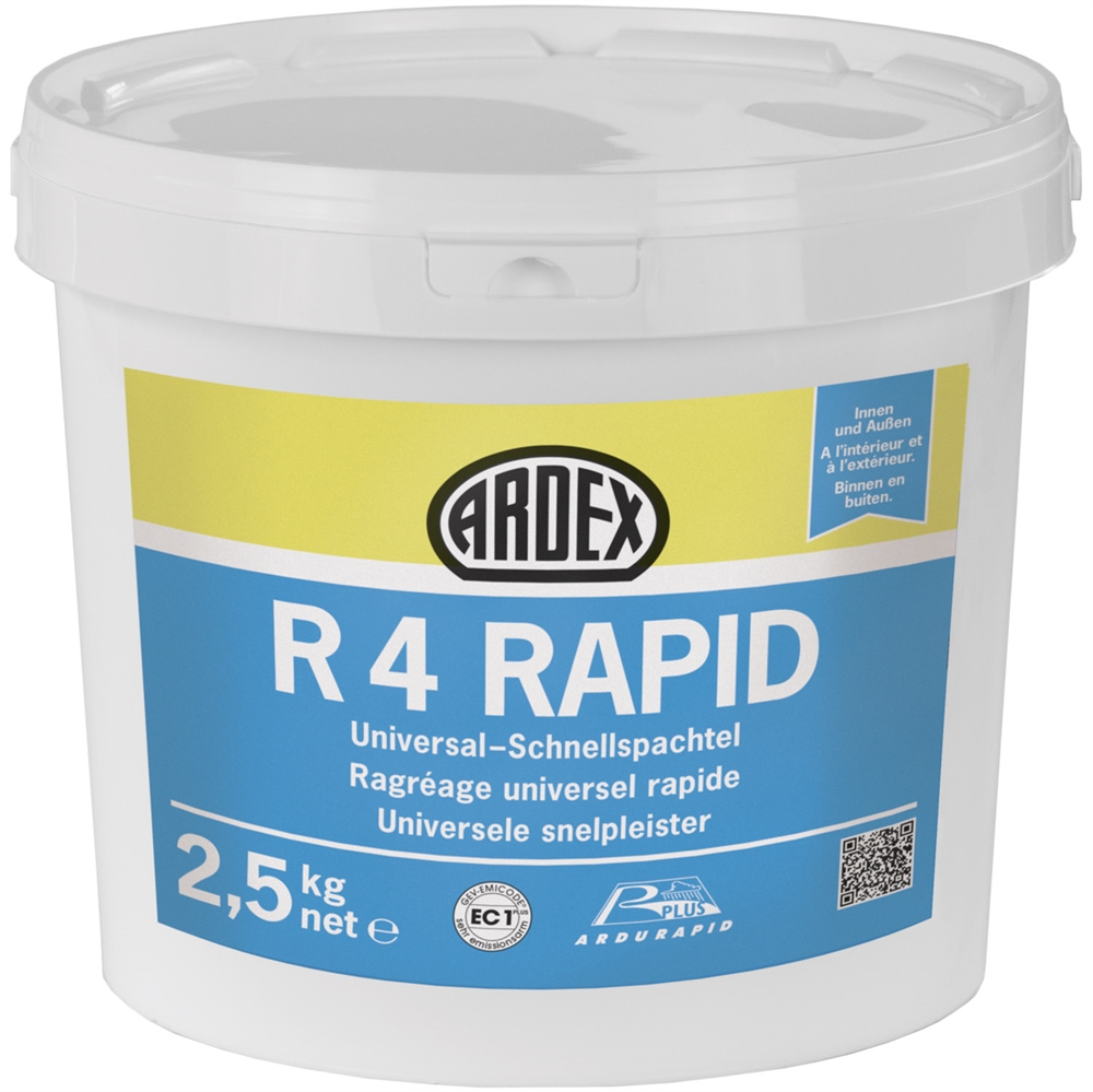 Universeel Snelle stopverf, Ardex R4 Rapid.