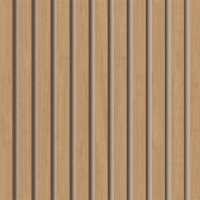 Akoestische panelen - Naturel geolied eikenfineer 60 x 240 cm beige vilt