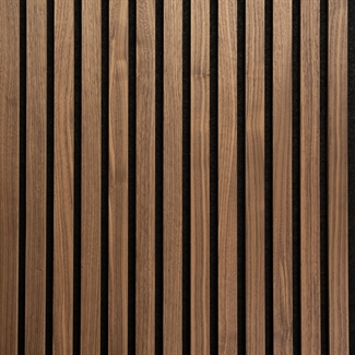 Brandvertragend akoestisch paneel - Gerookte eikenfineer 60 x 240 cm