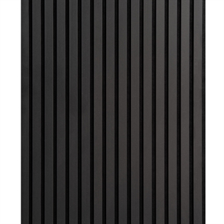 MDF Akoestisch paneel - Onbehandeld zwart MDF 60 x 240 cm