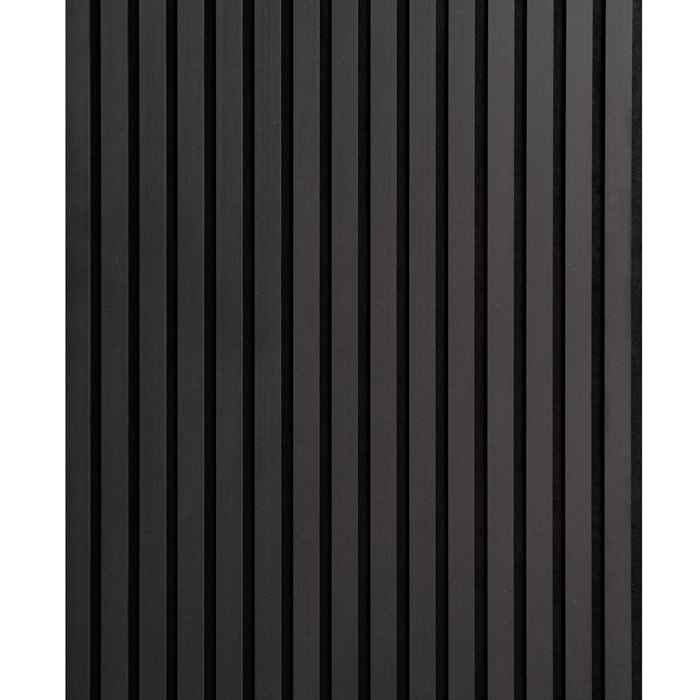 MDF Akoestisch paneel - Onbehandeld zwart MDF 60 x 240 cm