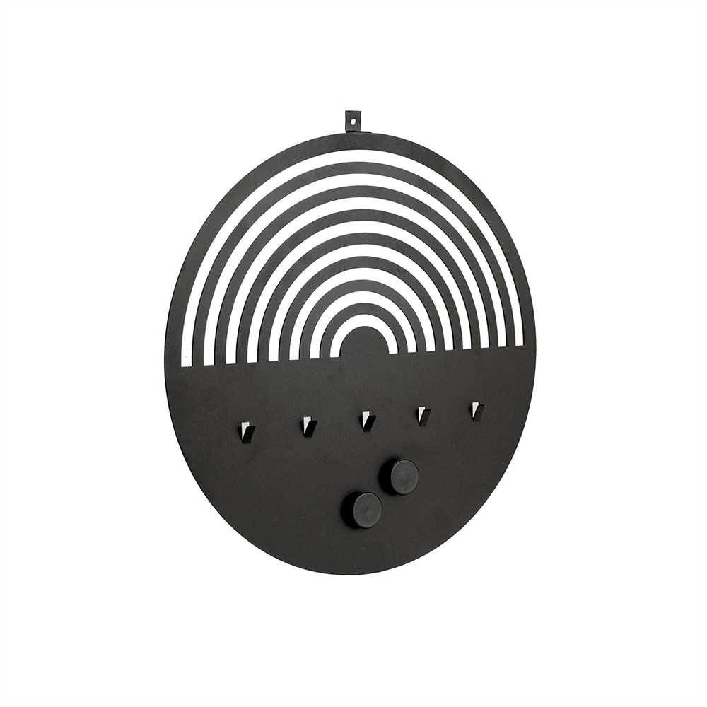 Zwart rond memobord