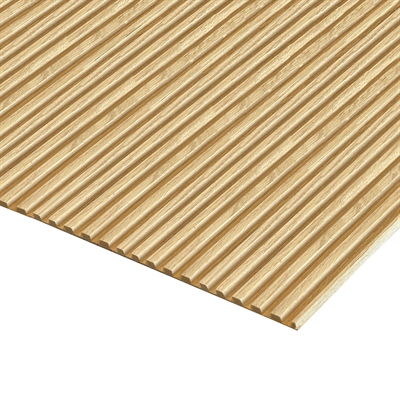 Designplaat eik 6 mm(gereconstrueerd) groefprofiel