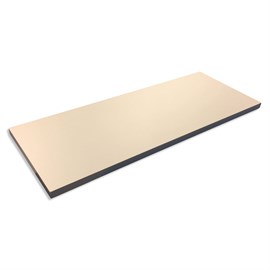 Plank in lichtgrijs melamine