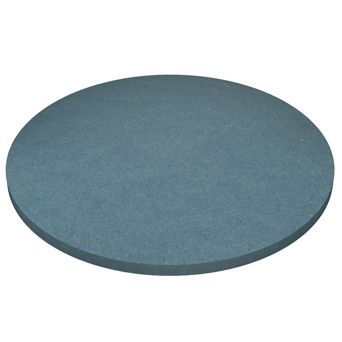 Blauw Valchromat MDF ronde