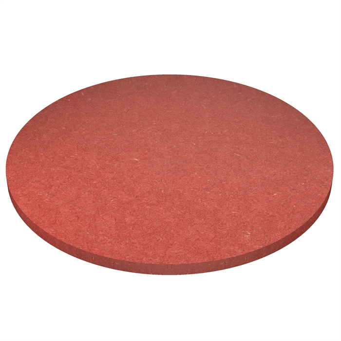 Rood Valchromat MDF ronde