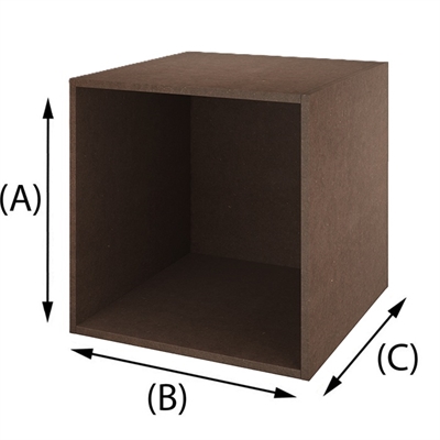 Houten kubus MDF Valchromat Bruin 16 mm